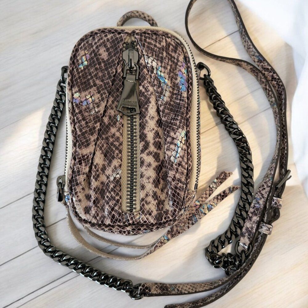 Aimee Kestenberg Tamitha Leather Crossbody Phone Bag Msytic Snake